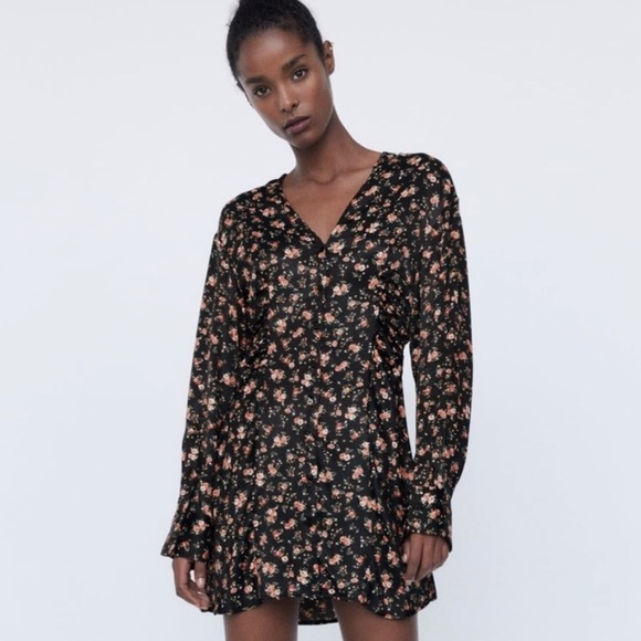 Zara Dresses Nwot Zara Floral Print Dress Poshmark